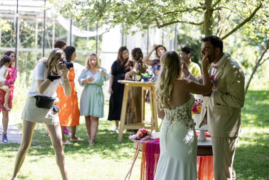 Het creatieve team samen tijdens de styled shoot in Rijsoord
