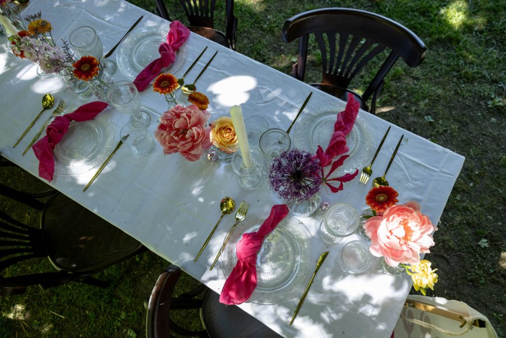 Tafelstyling detail tijdens de styled wedding shoot in Rijsoord